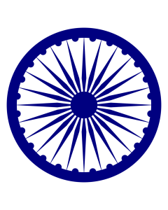Flag: Ashoka Chakra |  2.16m² | 23sqft | 150x150cm | 60x60inch 