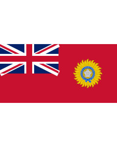 Flag: British Raj Red Ensign |  landscape flag | 0.06m² | 0.65sqft | 17x34cm | 7x14inch 