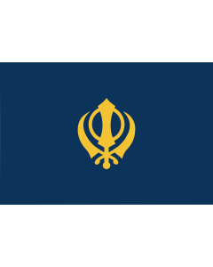 Flag: Sikhism | Sikhism  Safran colour |  landscape flag | 2.16m² | 23sqft | 120x180cm | 4x6ft 