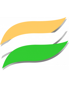 Flag: Tricolor |  landscape flag | 2.16m² | 23sqft | 130x170cm | 50x65inch 