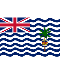 Flag: British Indian Ocean Territory |  landscape flag | 0.06m² | 0.65sqft | 20x30cm | 8x12in 