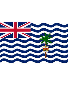 Table-Flag / Desk-Flag: British Indian Ocean Territory 15x25cm