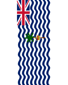 Drapeau: Territoire britannique de l'océan Indien |  portrait flag | 3.5m² | 300x120cm 
