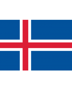 Drapeau: Islande |  drapeau paysage | 0.7m² | 70x100cm 