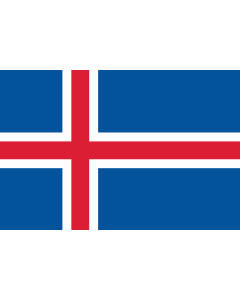 Drapeau: Islande |  drapeau paysage | 0.06m² | 20x30cm 