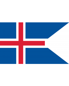 Drapeau: Islande |  drapeau paysage | 1.35m² | 90x150cm 