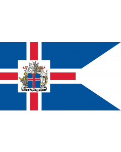 Drapeau: Presidential Standard of Iceland | Icelandic Presidential |  drapeau paysage | 0.06m² | 20x30cm 