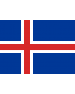 Drapeau d'Intérieur prestige: Islande 90x150cm