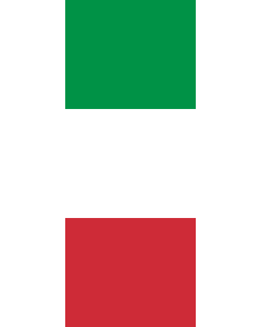 Vertical Hanging Swivel Crossbar Banner Flag: Italy |  portrait flag | 3.5m² | 38sqft | 300x120cm | 10x4ft 