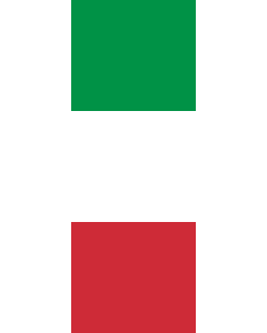 Vertical Hanging Beam Flag: Italy |  portrait flag | 6m² | 64sqft | 400x150cm | 13x5ft 