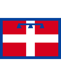 Flag: Piedmont |  landscape flag | 0.96m² | 10sqft | 80x120cm | 2.5x4ft 