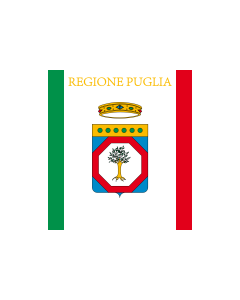 Flag: Apulia or Puglia |  landscape flag | 0.96m² | 10sqft | 80x120cm | 2.5x4ft 
