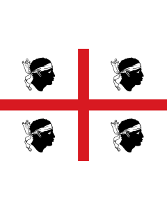 Flag: Sardinia |  landscape flag | 0.96m² | 10sqft | 80x120cm | 2.5x4ft 