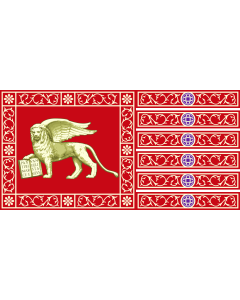 Flag: Province of Venice |  landscape flag | 0.96m² | 10sqft | 70x140cm | 27x54inch 