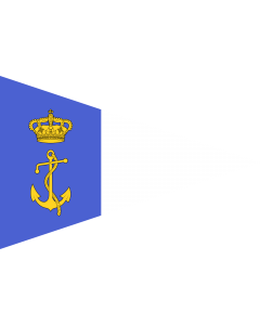 Flag: Burgee of auxiliary fleet of the Regia Marina |  landscape flag | 0.06m² | 0.65sqft | 20x30cm | 8x12in 