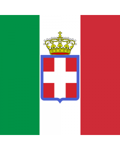 Flagge: Large Italy  1860 | Kingdom of Italy, Royal Army model 1860  |  Fahne 1.35m² | 120x120cm 