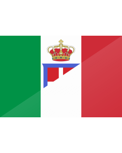 Flagge: XL Italy flags fusion | It is easy to put a border around this flag image  |  Querformat Fahne | 2.16m² | 120x180cm 