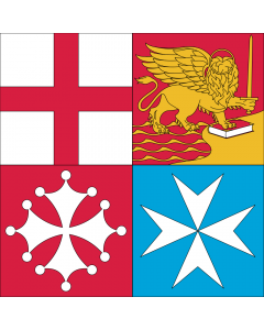 Flag: Naval Jack of Italy verso |  1.35m² | 14.5sqft | 120x120cm | 45x45inch 