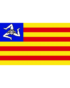 Flag: Sicilianindependentism |  landscape flag | 2.16m² | 23sqft | 120x180cm | 4x6ft 