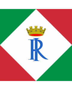 Flag: Standard of former presidents of the Republic of Italy |  0.06m² | 0.65sqft | 25x25cm | 10x10inch 