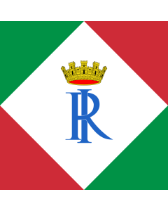Flag: Standard of former presidents of the Republic of Italy |  1.35m² | 14.5sqft | 120x120cm | 45x45inch 