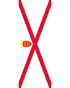 Bandera: Bandera vertical con manga cerrada para potencia Jersey |  bandera vertical | 6m² | 400x150cm 