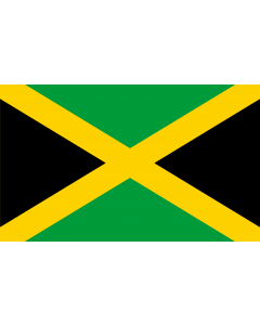 Flag: Jamaica |  landscape flag | 1.35m² | 14.5sqft | 90x150cm | 3x5ft 