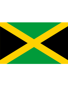 Flag: Jamaica |  landscape flag | 1.35m² | 14.5sqft | 90x150cm | 3x5ft 