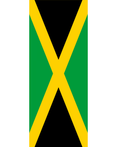 Flag: Jamaica |  portrait flag | 3.5m² | 38sqft | 300x120cm | 10x4ft 