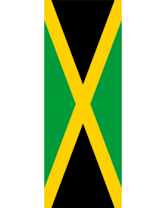 Flag: Jamaica |  portrait flag | 6m² | 64sqft | 400x150cm | 13x5ft 