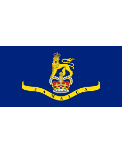 Bandiera: Governor-General of Jamaica |  bandiera paesaggio | 1.35m² | 80x160cm 