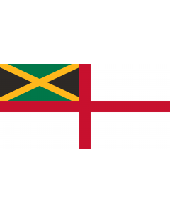Bandiera: Naval Ensign of Jamaica |  bandiera paesaggio | 2.16m² | 100x200cm 