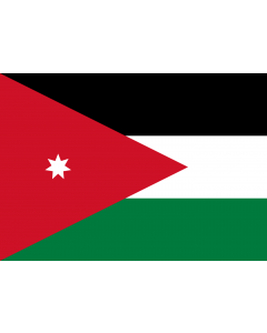 Flag: Jordan |  landscape flag | 0.7m² | 7.5sqft | 70x100cm | 2x3ft 