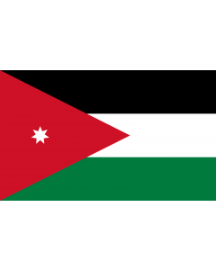 Flag: Jordan |  landscape flag | 1.35m² | 14.5sqft | 90x150cm | 3x5ft 