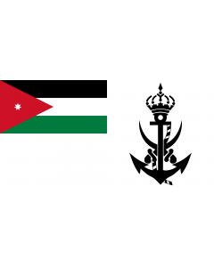 Flag: Naval Ensign of Jordan |  landscape flag | 1.35m² | 14.5sqft | 80x160cm | 30x60inch 