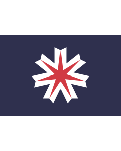 Flag: Hokkaidō |  landscape flag | 0.375m² | 4sqft | 50x75cm | 1.5x2.5ft 