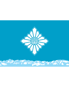 Flag: Toyama Prefecture |  landscape flag | 0.375m² | 4sqft | 50x75cm | 1.5x2.5ft 