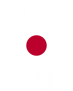 Bandera: Japón |  bandera vertical | 6m² | 400x150cm 