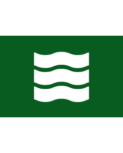 Flag: Hiroshima Prefecture |  landscape flag | 0.375m² | 4sqft | 50x75cm | 1.5x2.5ft 