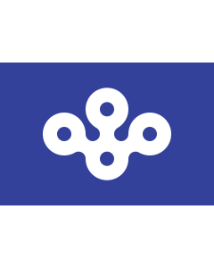 Flag: Osaka Prefecture | Osaka Prefecture, Japan |  landscape flag | 1.35m² | 14.5sqft | 90x150cm | 3x5ft 