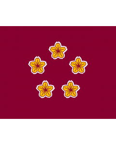 Flag: Standard of the Minister of Defence of Japan |  landscape flag | 1.35m² | 14.5sqft | 100x130cm | 40x50inch 