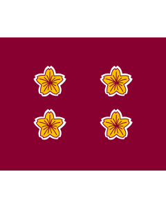 Bandera de  Standard of the Vice Minister of Defense of Japan | 防衛副大臣旗。艦船ではImage Naval Standard of the Vice Minister of Defense of Japan |  bandera horizontal | 1.35m² | 100x130cm 