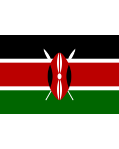 Flag: Kenya |  landscape flag | 0.135m² | 1.5sqft | 30x45cm | 1x1.5foot 