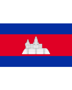 Bandiera Regno Di Cambogia 3'x5' – Angkor Wat, Per Esterni, Colori Vivaci, RFCO