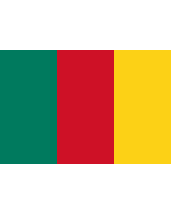 Bandera: Cameroon  1957 | Cameroon  1957-1961 | Kamerun  1957-1961 | Kamerunu  1957-1961 | Kameruno  1957-1961 | Kameruna  1957-1961 |  bandera paisaje | 2.16m² | 120x180cm 