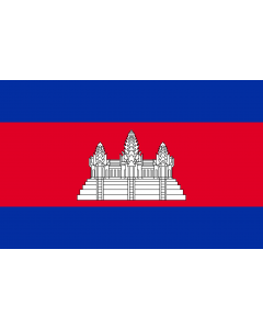 Bandera de Interior para protocolo: Camboya 90x150cm