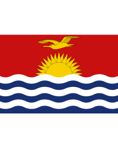 Flag: Kiribati |  landscape flag | 0.06m² | 0.65sqft | 20x30cm | 8x12in 
