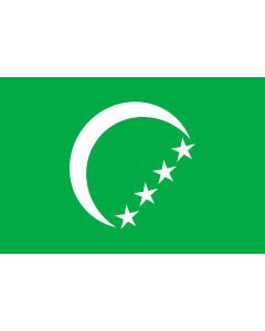 Flag: Comoros  1978 | Komorów z 1978 r |  landscape flag | 1.35m² | 14.5sqft | 90x150cm | 3x5ft 