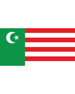 Bandera de  Mwali Sultanate | Mwali  Mohéli  Sultanate  1891-1904 |  bandera horizontal | 2.16m² | 100x200cm 