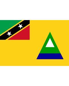 Flag: Nevis |  landscape flag | 1.35m² | 14.5sqft | 90x150cm | 3x5ft 